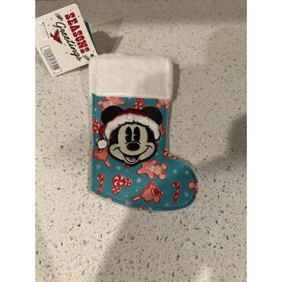 Disney Parks 2022 Santa‎ Mickey Mouse Mini Stocking - Picture 2 of 3